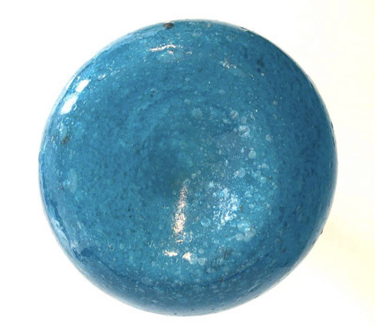 Blue blown glass vase