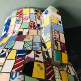 Vase tiles pique plate 50's