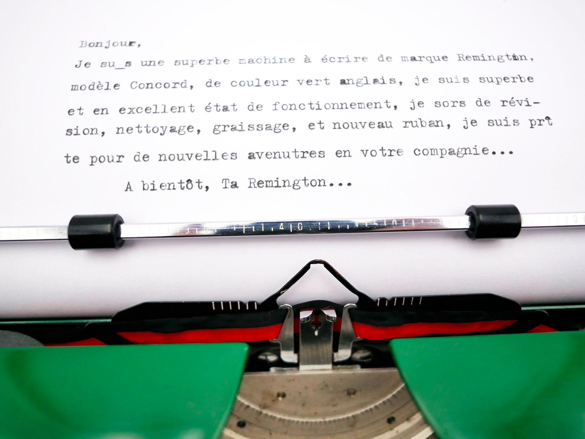 Remington Concord typewriter revised English ribbon new