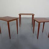 Danish Teak Nesting Tables, 1960s, Set of 3