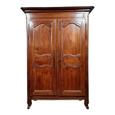 Louis XV period wardrobe in solid blond oak circa 1750
