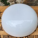 Half-globe opaline ceiling light