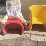 Trioli yellow and red armchairs - Eero Aarnio Edition Magis