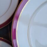 13 H and S monogram dessert plates