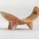 Empty ceramic pocket signed LB for Bernard Lecuyer fish shape 1960s