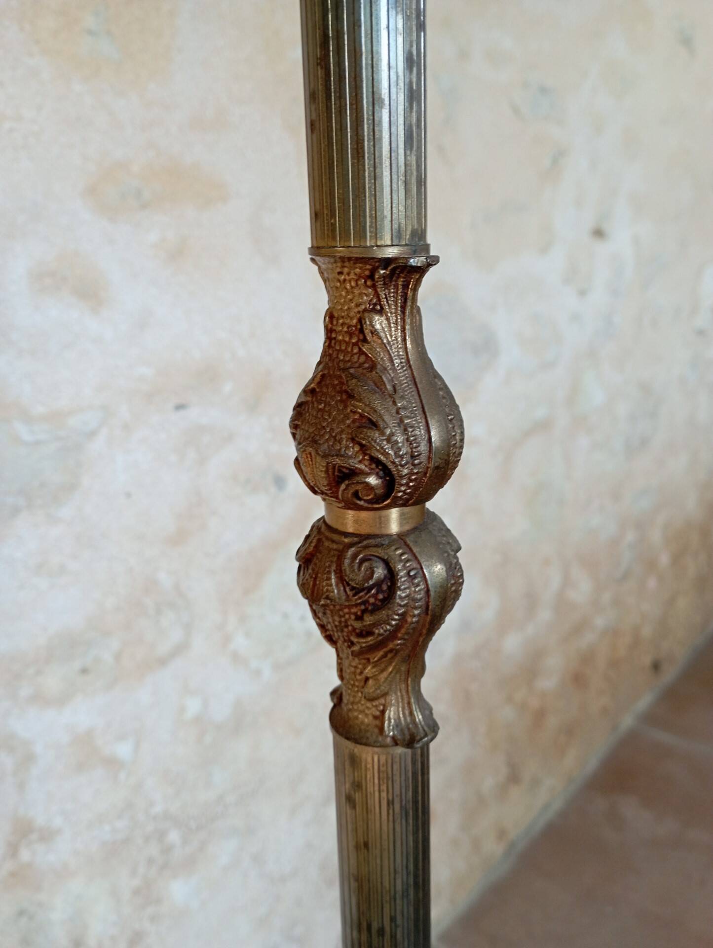 Vintage brass floor lamp