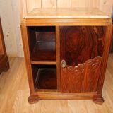 Art Deco period bed and bedside table by Gauthier Poinsignon
