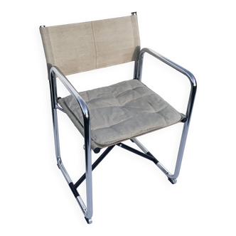 Folding Canvas Chair X75-2 Börje Lindau & Bo Lindekrantz Lammhults 1970s