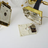 Pair of minimalist vintage wall lamps 50/60
