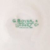 Round Limoges porcelain platter by Georges Boyer, 28.5cm diameter
