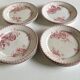 Set of 12 dinner plates of Sarreguemines land of iron décor Vega early 20th