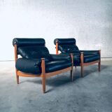 Scandinavian lounge chairs attributed to Eric Merthen for Ire Möbler, Sweden, 1960s, set of 2.