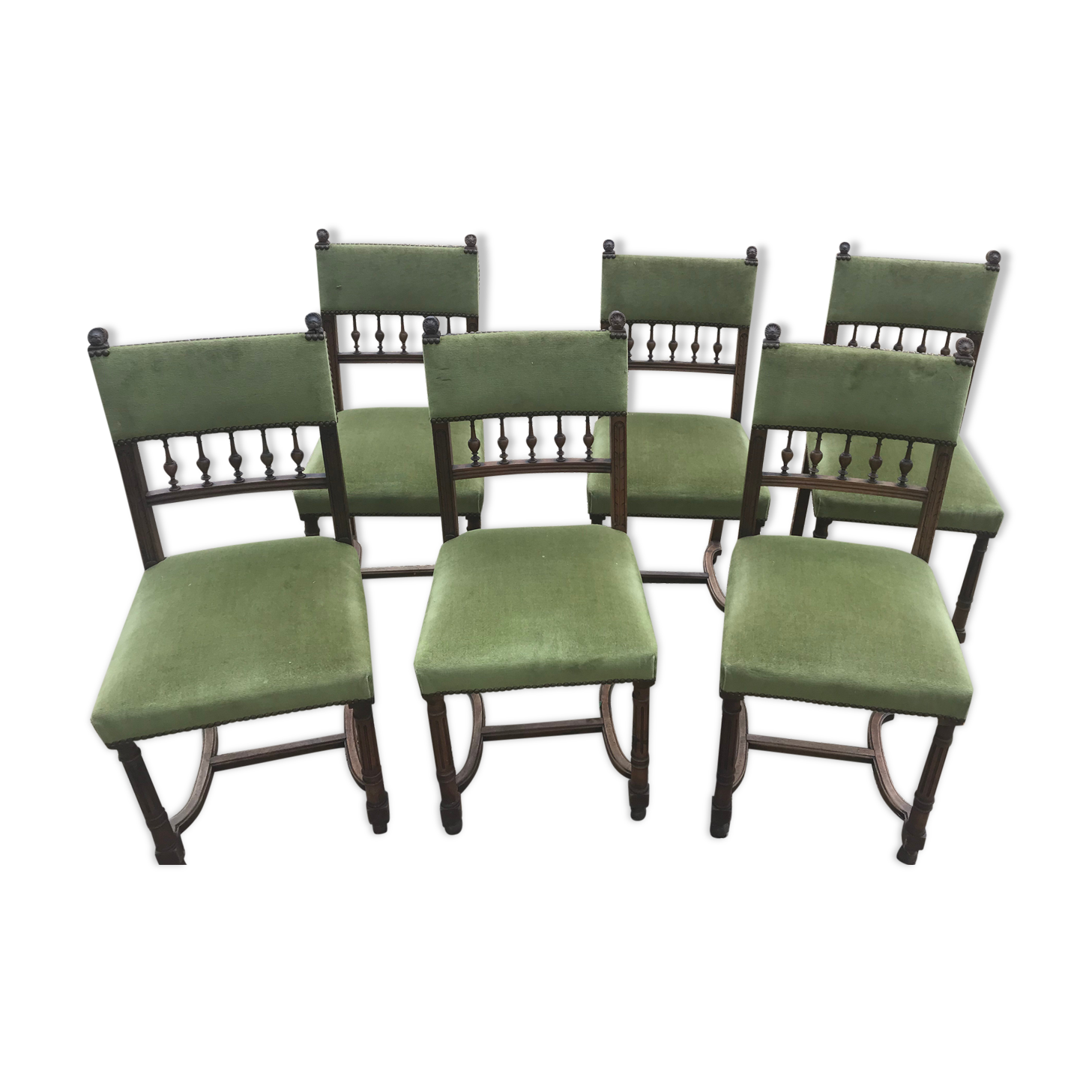 Set of 6 henry II chairs