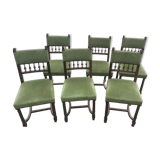 Set of 6 henry II chairs