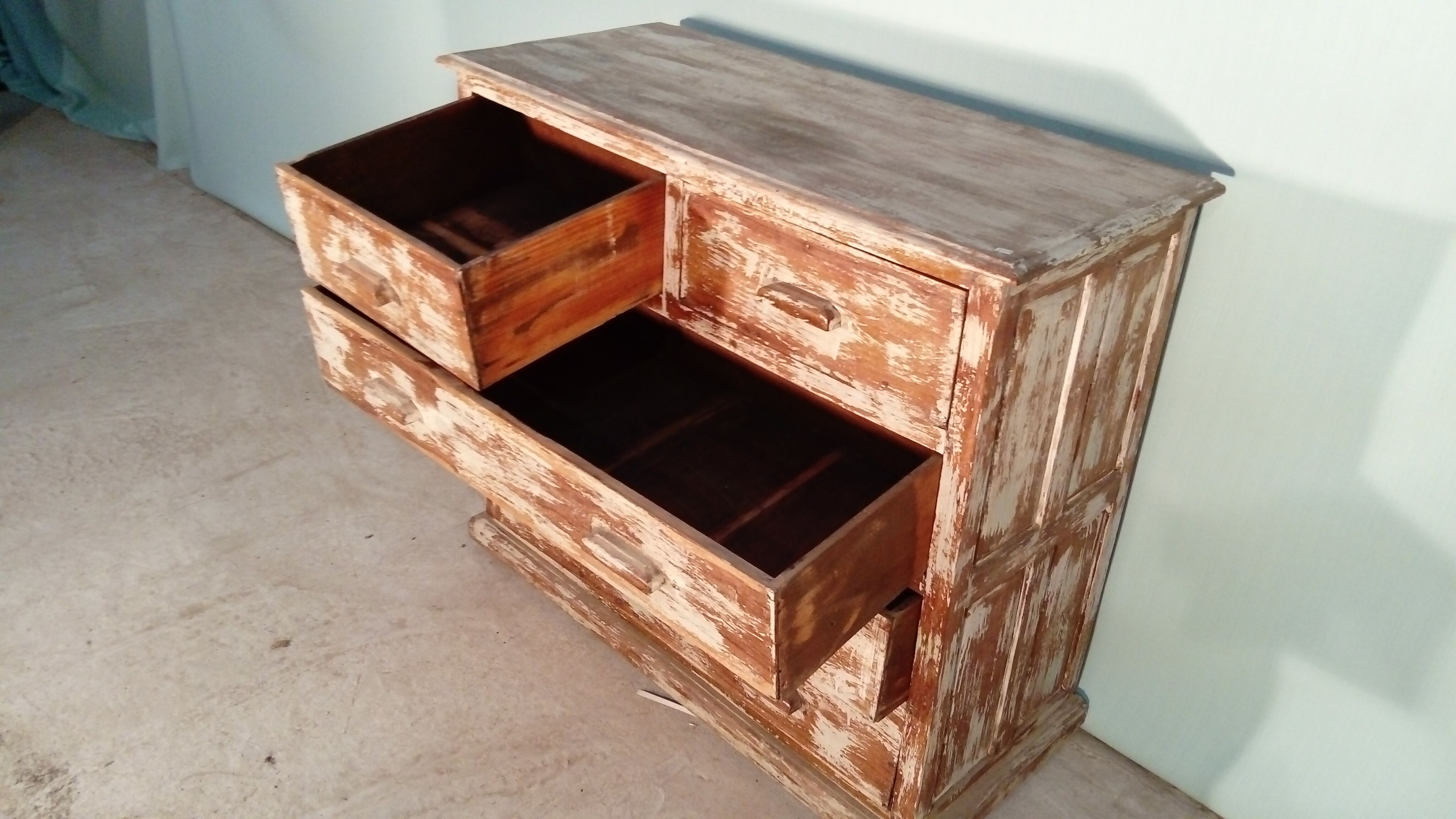 Patina teak dresser.