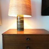 Danish lamp circa 1960 lampshade in braided straw