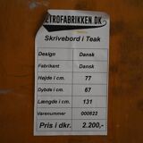 Vintage Danish Teak Desk with Bookshelf
