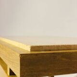 Travertine coffee table