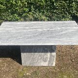 Vintage 70s marble coffee table