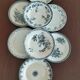 8 iron earthenware plates (St Amand Hamage HB & Cie Sarreguemines Digoin)
