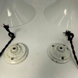 Opaline pendant lights