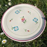 Vintage earthenware serving dish – Onnaing Earthenware Factory (Northern France)