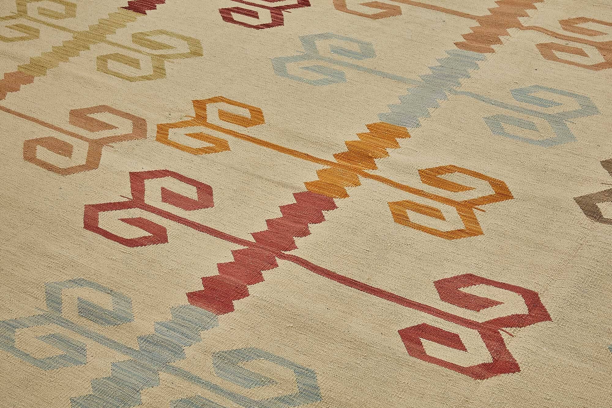 Contemporary Tribal Decorative Kilim 280 cm x 373 cm