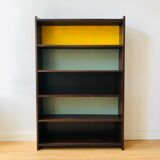Vintage wooden showcase library 1950