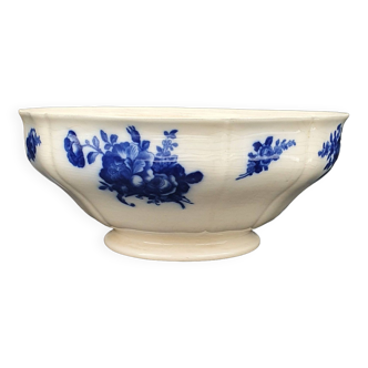 Saladier villeroy & boch mettlach 1897 faïence terre de fer - motifs bleu diam 23.5cm #rare #220802