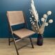 Chaise vintage avec estampille fabricant