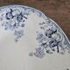 Oval plate faience Longwy model Joinville n*243 blue ironstone