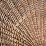 Vintage armchair in rattan feet metal