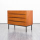 Commode a tiroirs, teck, restauré, vintage