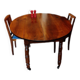 19th century oval dining room table with extensions
