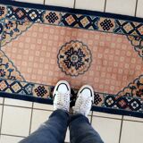 Antique 1930s Chinese Art Deco rug 64cm x 123cm - 1C1261