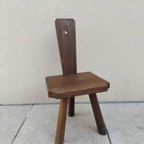Chaise enfant tripode vintage brutaliste année 50