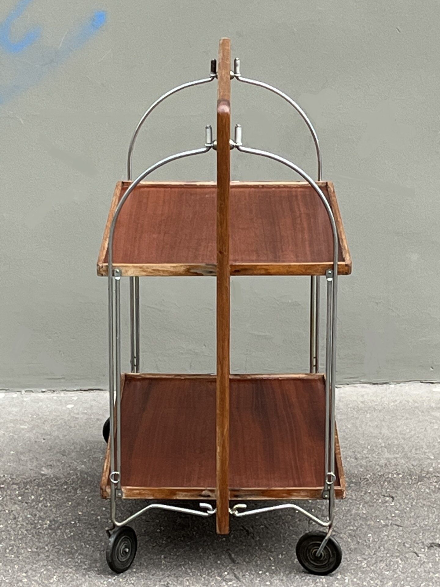 Rolling folding service table bocado 50s vintage