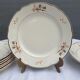 Set 8 plates and dish Villeroy & Boch Mettlach tulips 1940