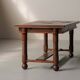 Modernist oak dining table, France, 1940–1950