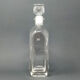 Italian vintage crystal decanter with 6 crystal glasses signed Luigi Bormioli 1970s