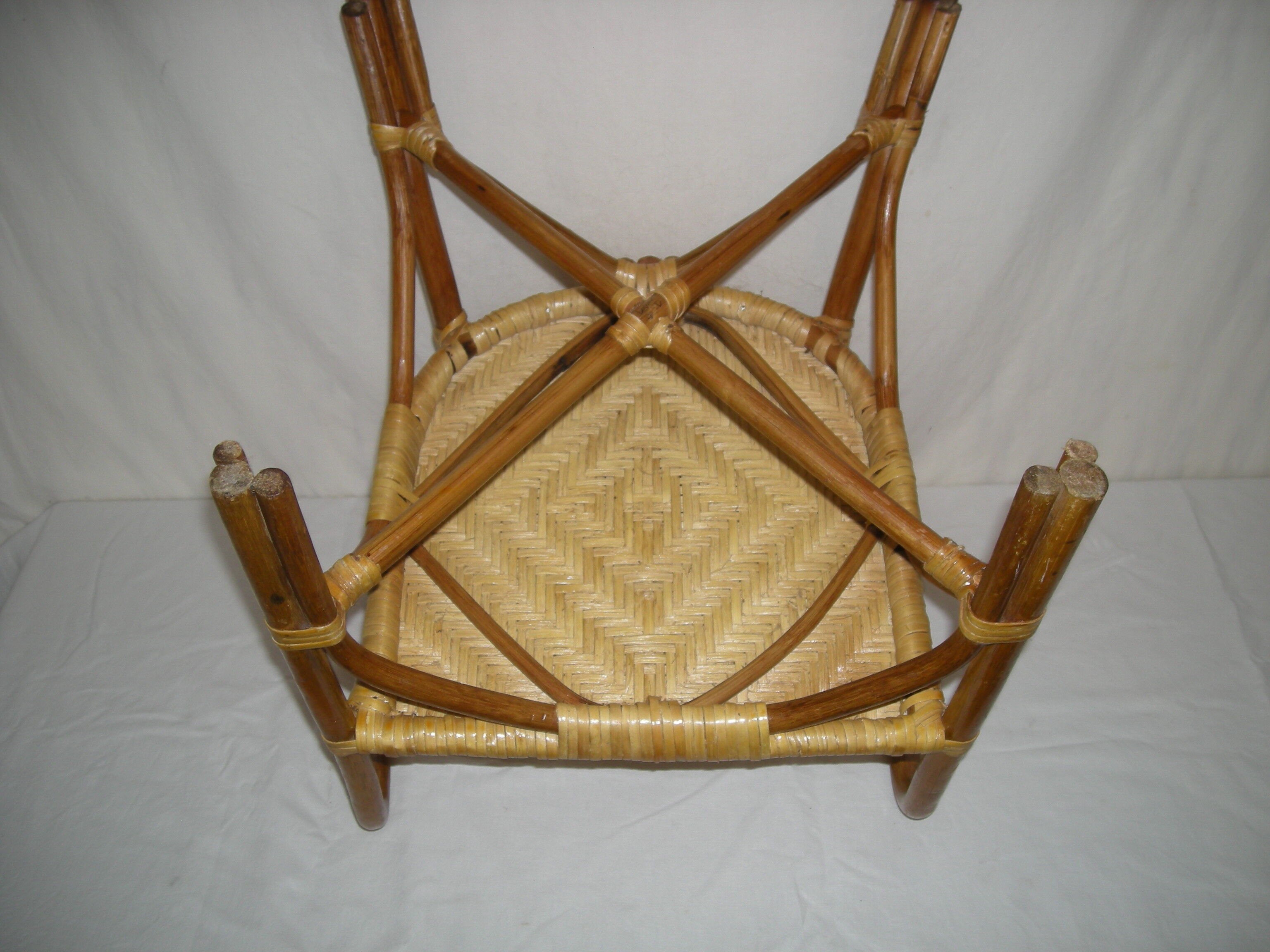 Rattan bamboo armchair child of the 50s - 60s