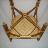 Rattan bamboo armchair child of the 50s - 60s