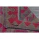 1970s Vintage Turkish Oushak Handmade Wool Cotton Purple Runner Rug 108x292