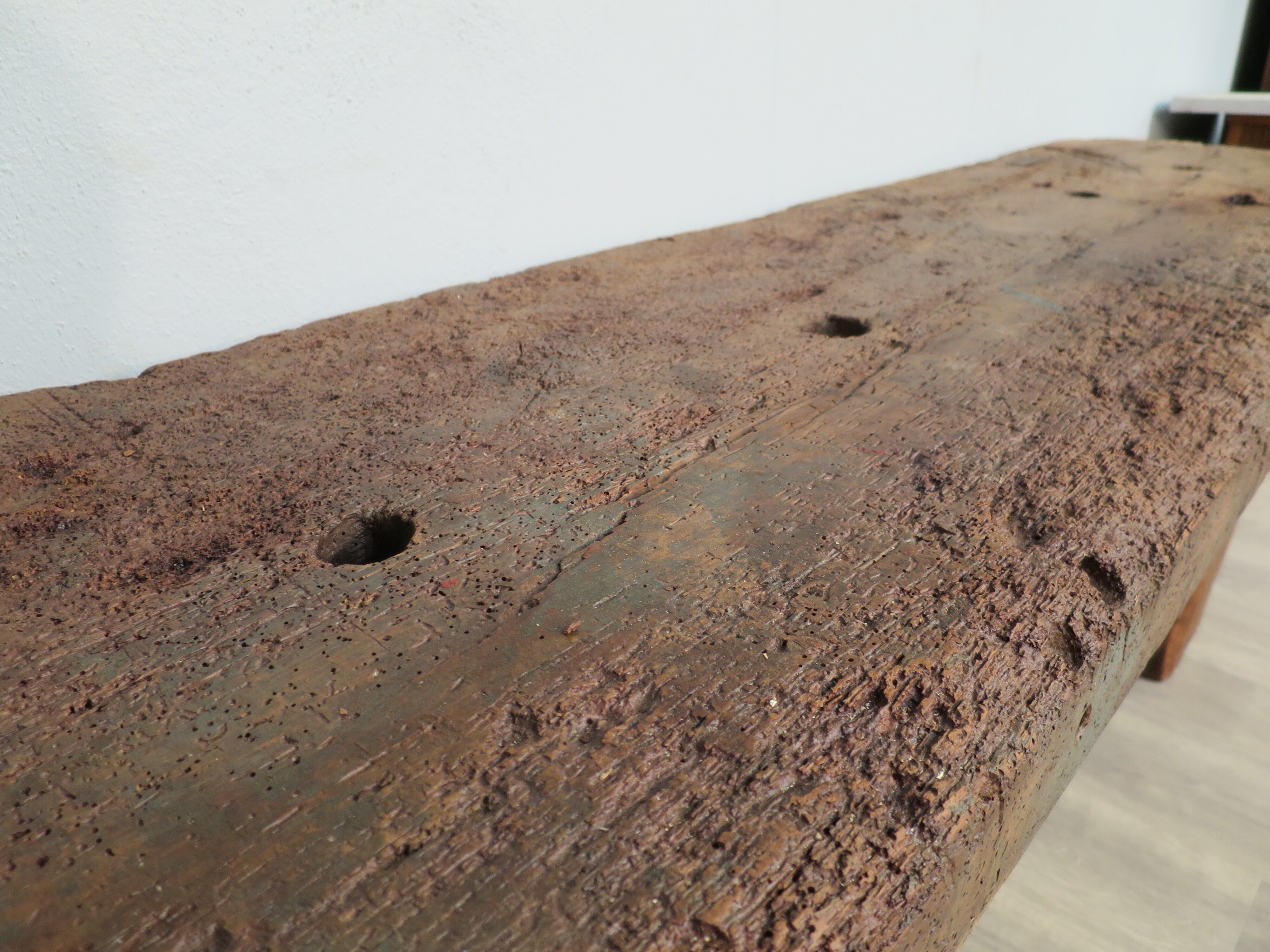 Built-in 1850 rustic console