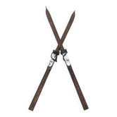 Pair of old skis L=196cm