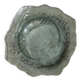 Large smoked glass plate