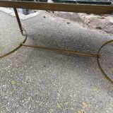 Table basse 1960 marbre style Louis XVI