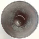 Vase en verre Scavo moulé à la main, marron, Italie
