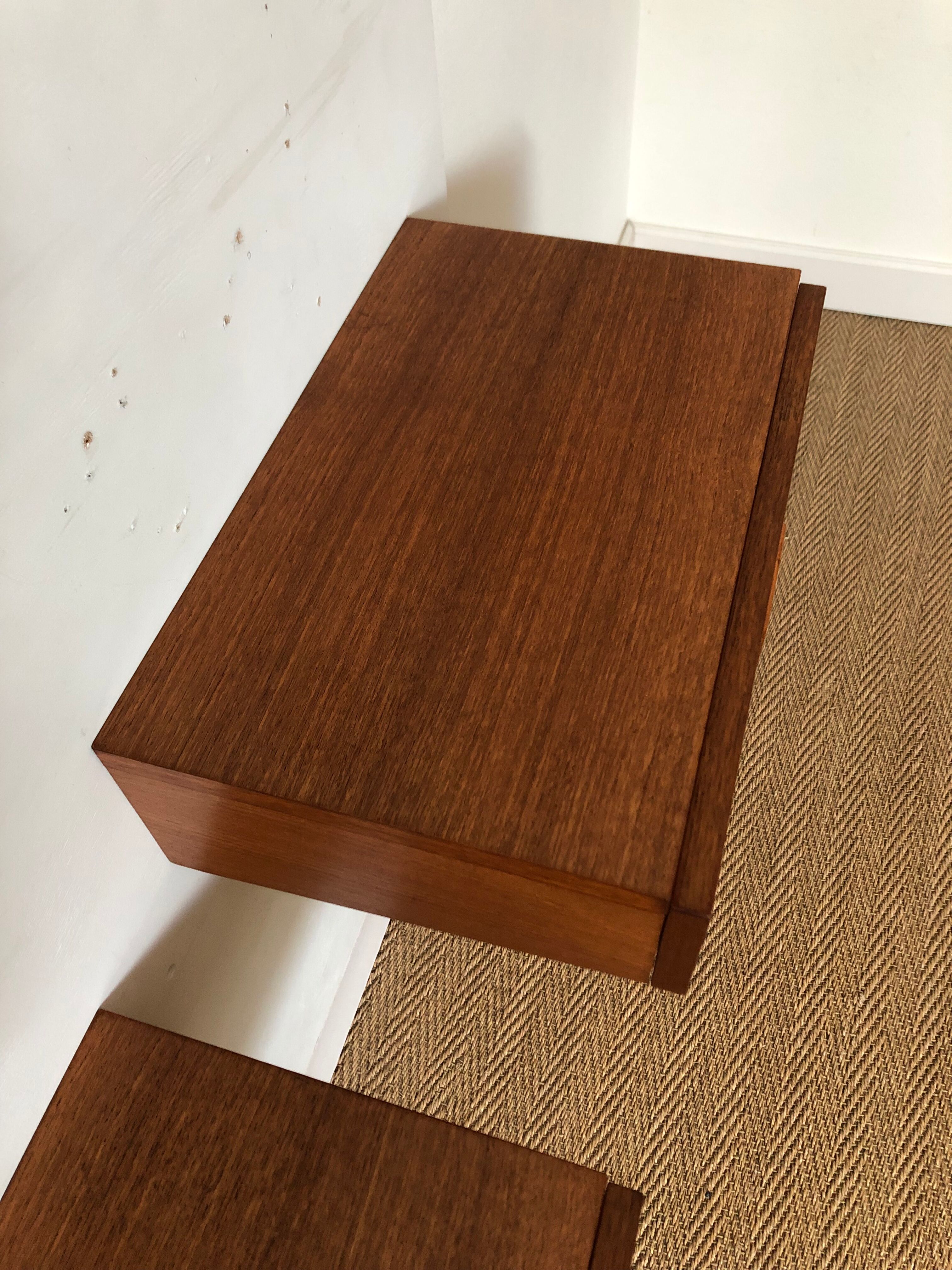 Pair of wall bedside tables