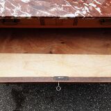 Chest of drawers light oak marble top